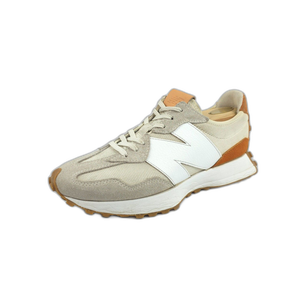 NEW BALANCE 327 Sneakers Leather Trainer Minimal Athleisure Athflow Sporty White